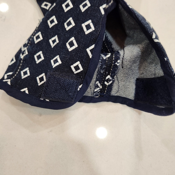 Goode Rider Full Seat Breaches Size 32R Blue Diamond All Over Print Stretch - Picture 6 of 16